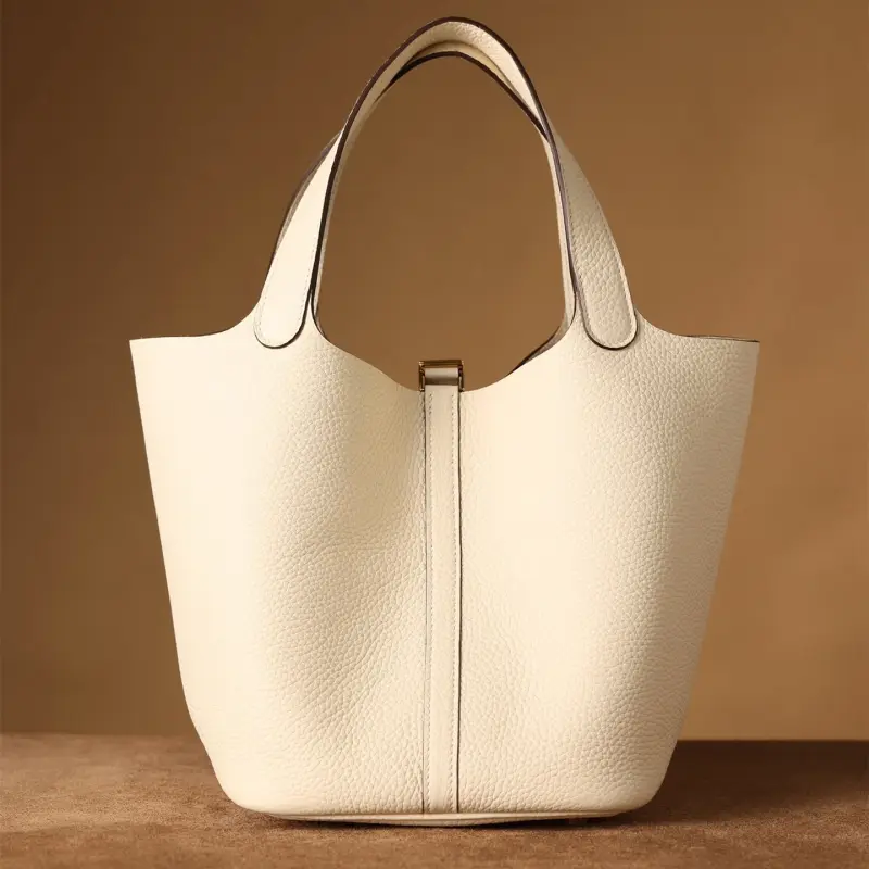 高仿Hermes*PicotinLock22奶昔白金扣免檢版