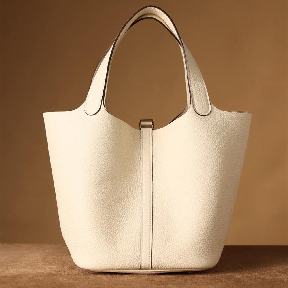 高仿Hermes*PicotinLock22奶昔白金扣免檢版