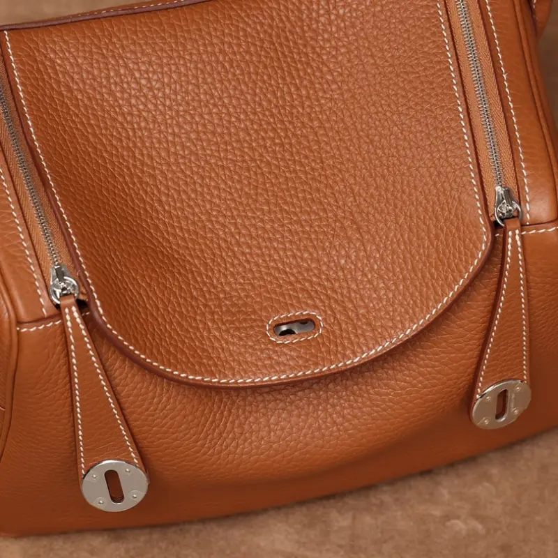 高仿Hermes*Lindy26金棕色銀扣免檢版