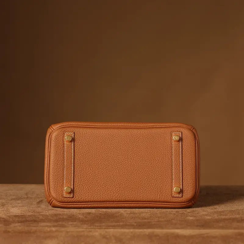高仿Hermes*Birkin25金棕色金扣免檢版