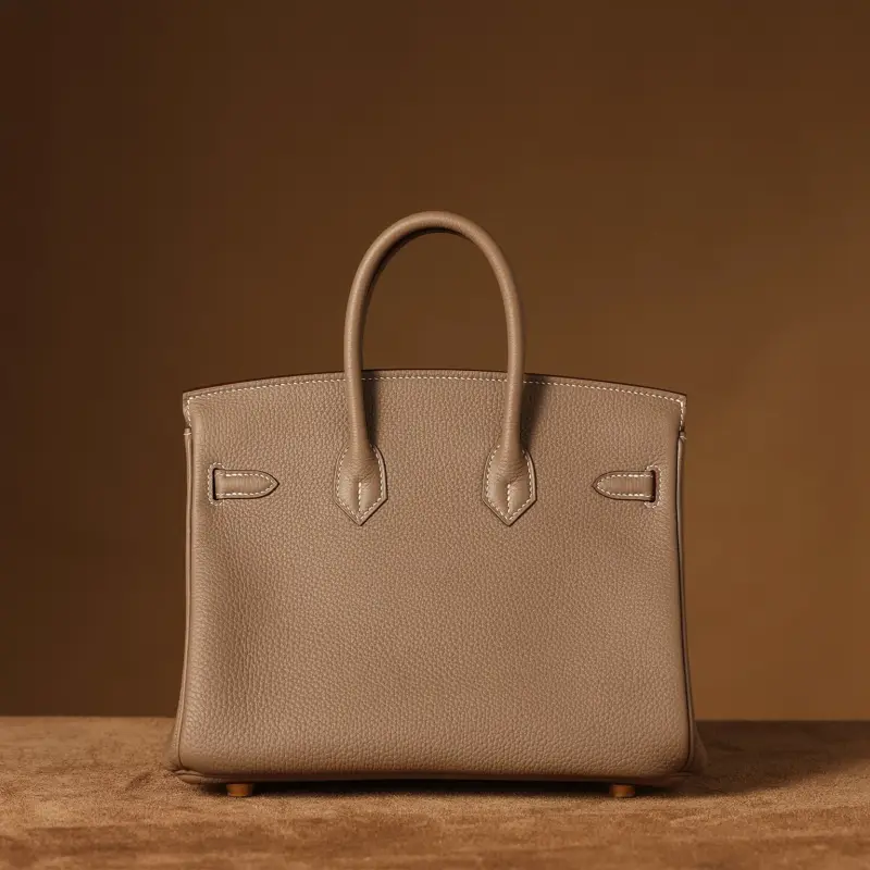 高仿Hermes*Birkin25大象灰金扣免檢版