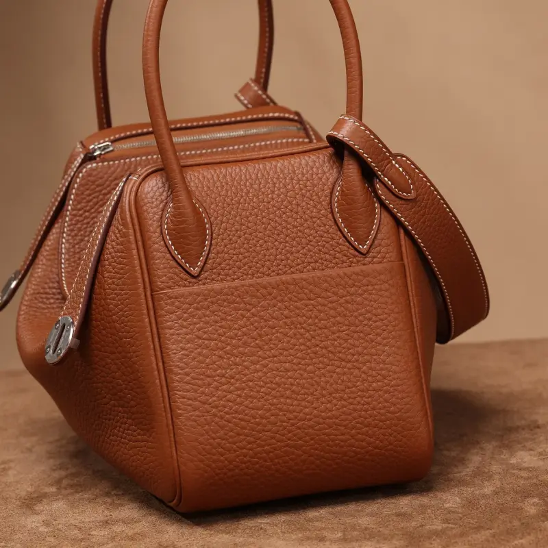 高仿Hermes*Lindy26金棕色銀扣免檢版