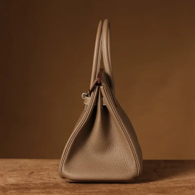 高仿Hermes*Birkin30大象灰銀扣免檢版