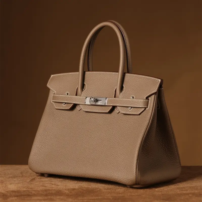 高仿Hermes*Birkin30大象灰銀扣免檢版