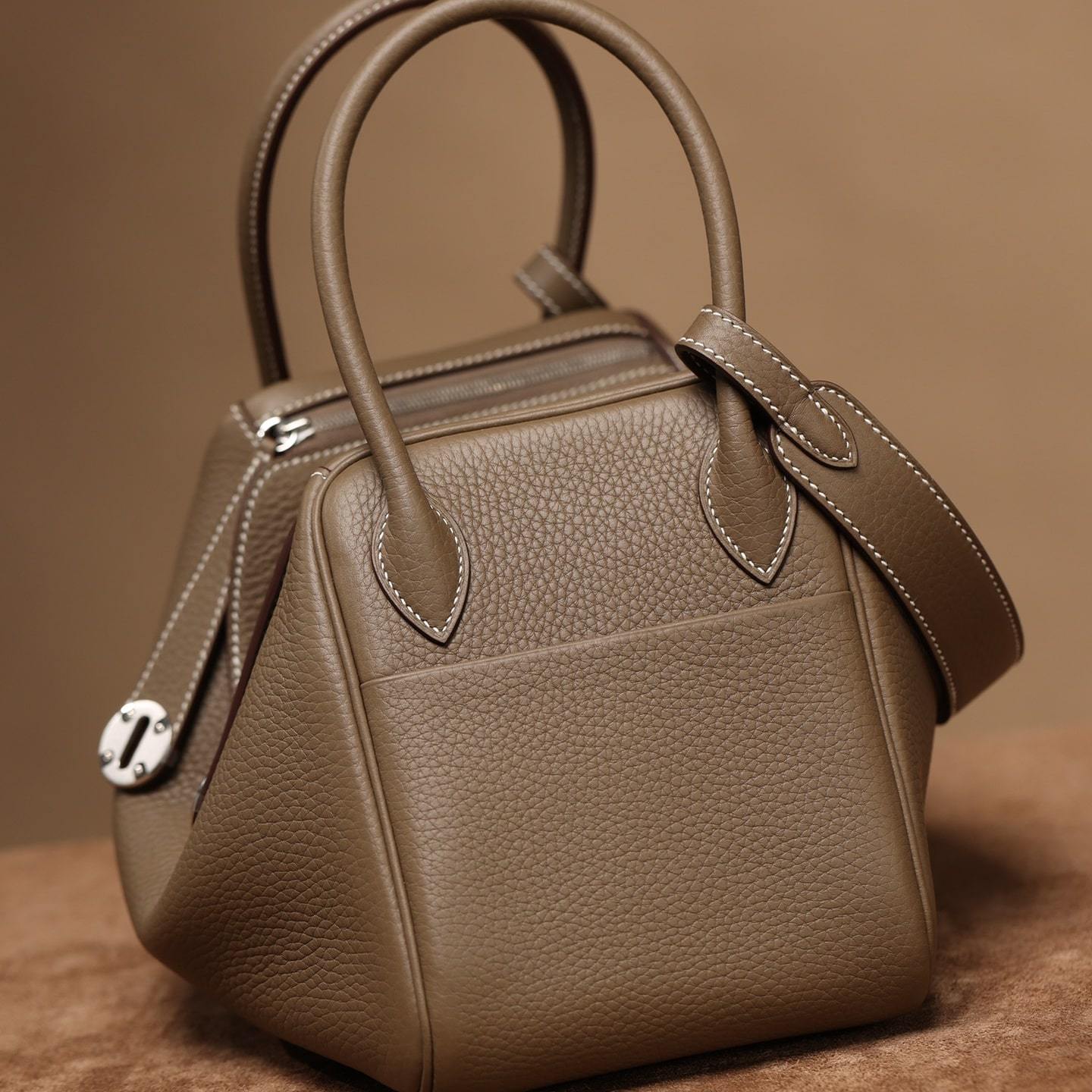 高仿Hermes*Lindy26大象灰銀扣免檢版