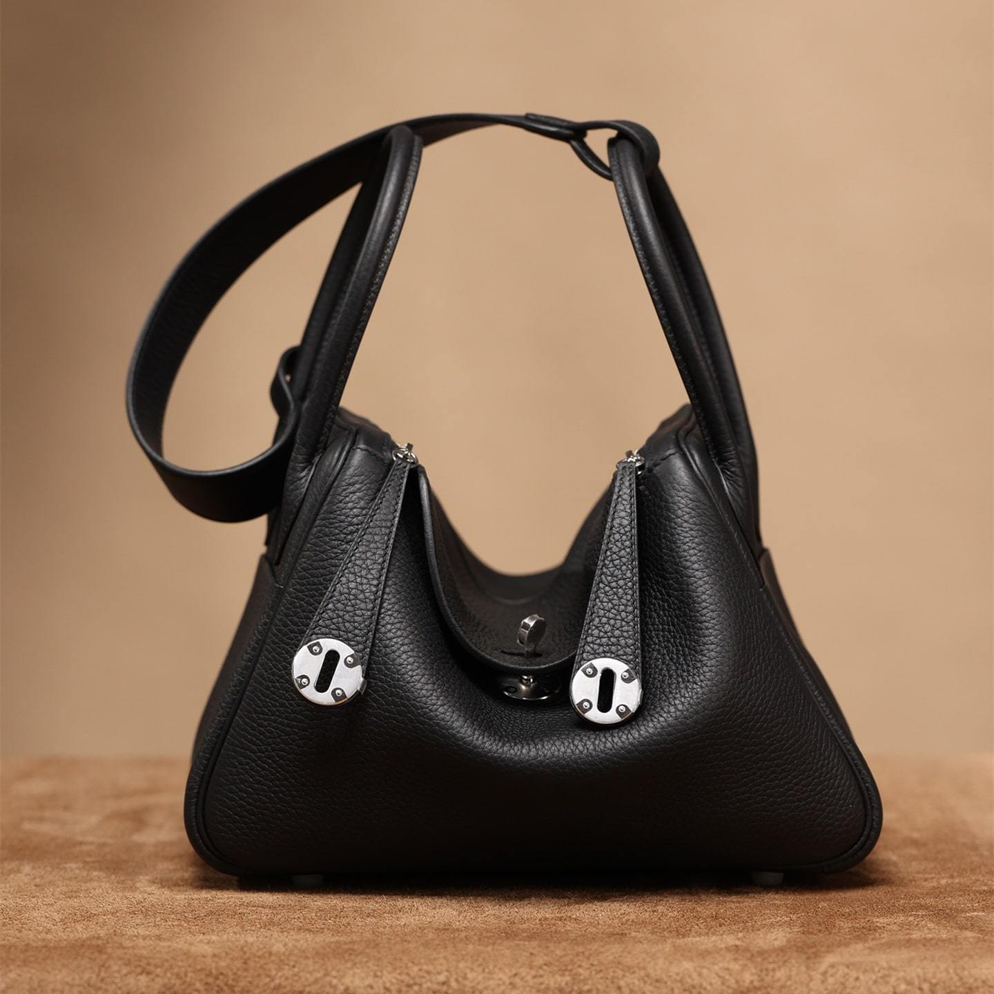高仿Hermes*Lindy26黑色銀扣免檢版