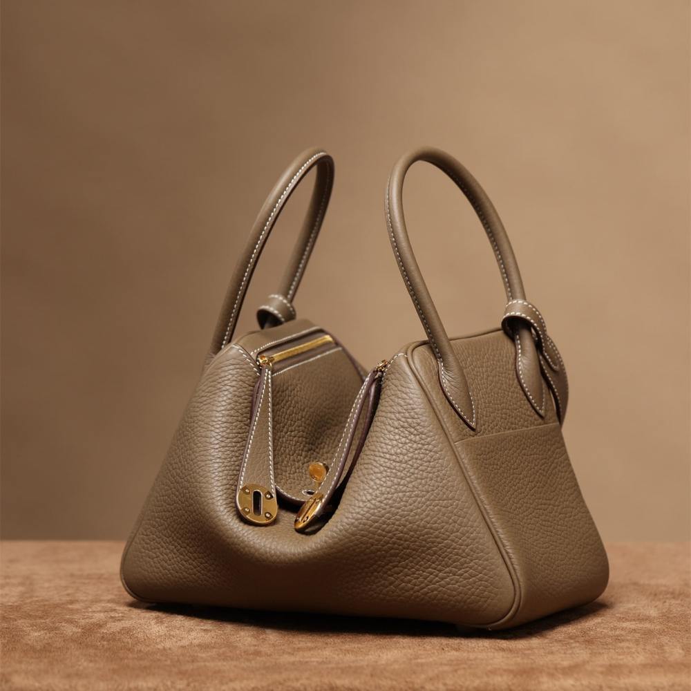 高仿Hermes*Lindy26大象灰金扣免檢版