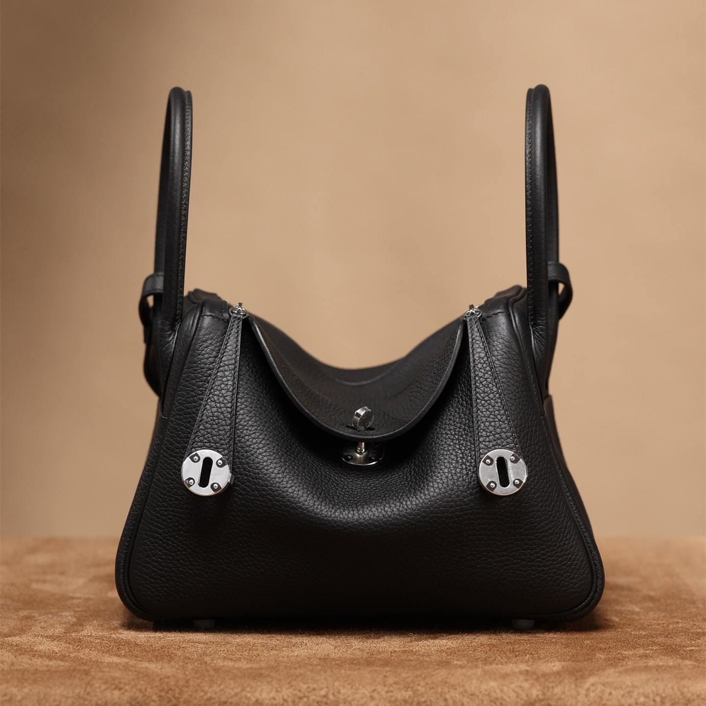 高仿Hermes*Lindy26黑色銀扣免檢版