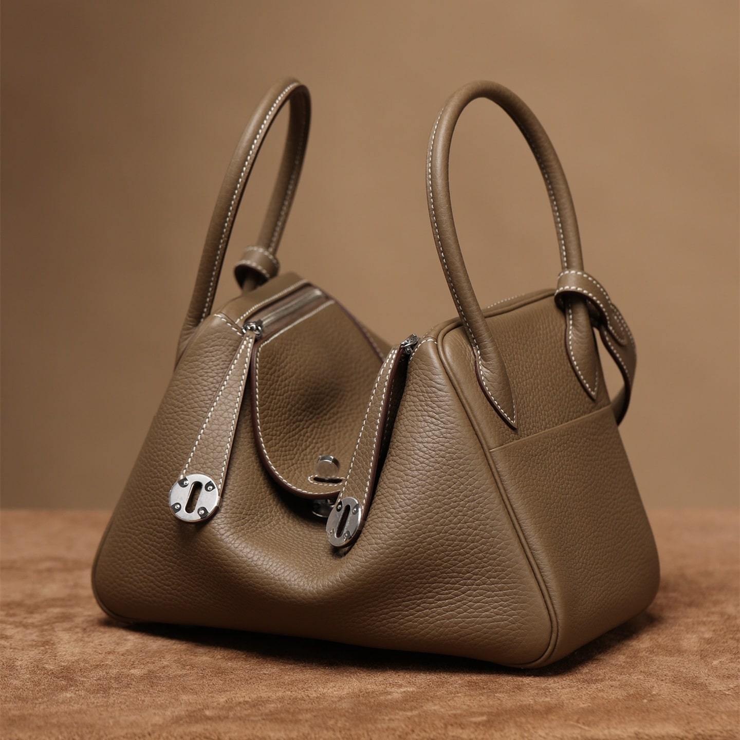 高仿Hermes*Lindy26大象灰銀扣免檢版