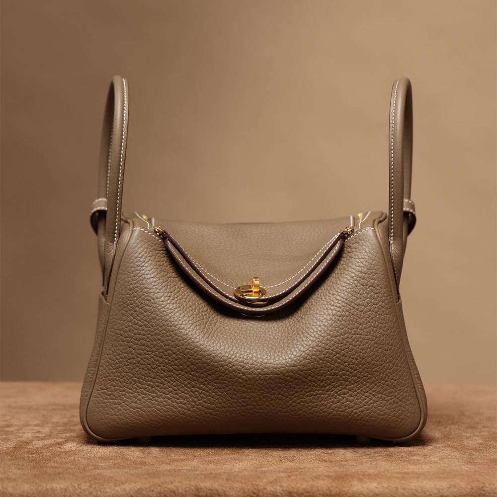 高仿Hermes*Lindy26大象灰金扣免檢版