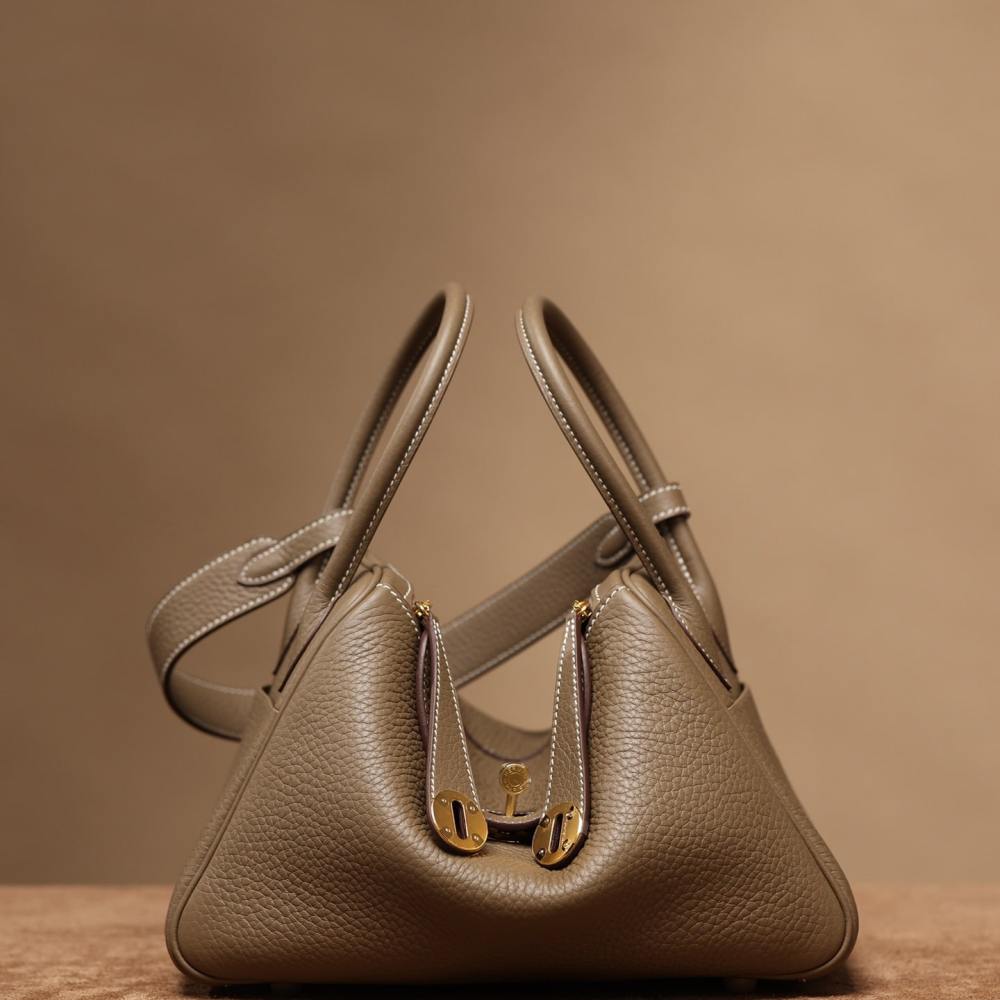 高仿Hermes*Lindy26大象灰金扣免檢版