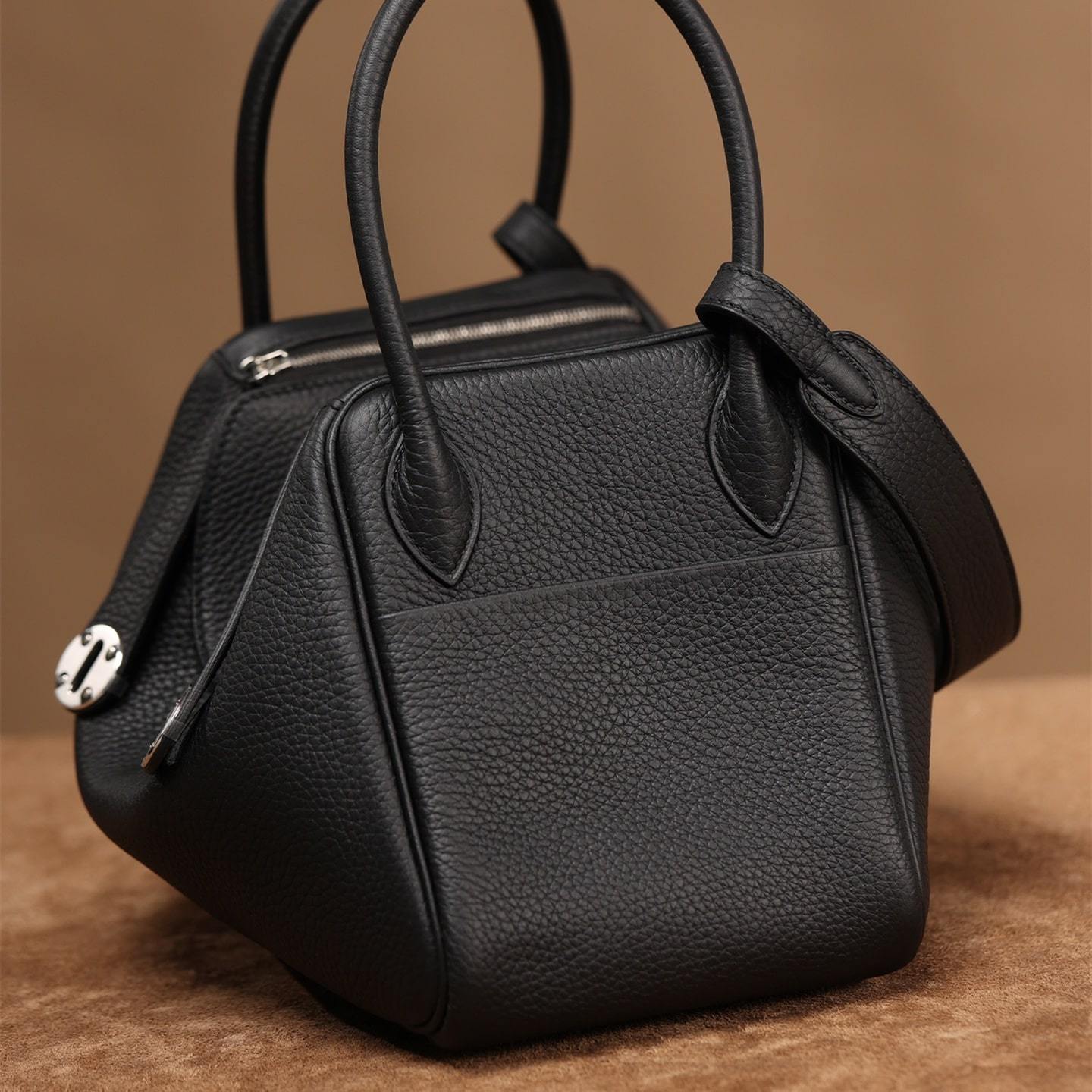 高仿Hermes*Lindy26黑色銀扣免檢版