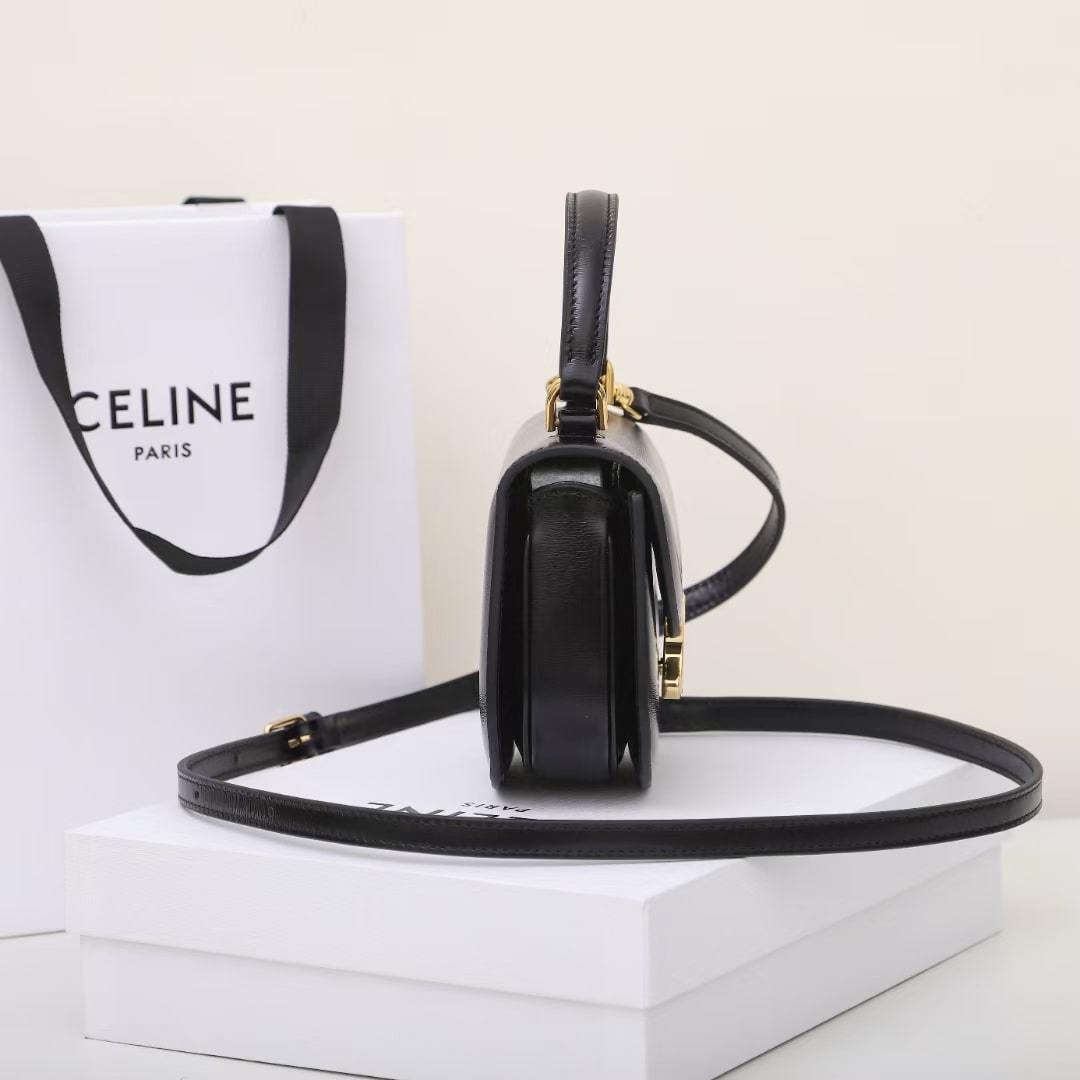 高仿Celine*Triomphe系列10L063黑色免檢版