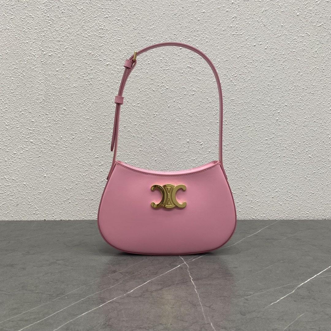 高仿Celine*Tilly系列腋下包115703粉色免檢版