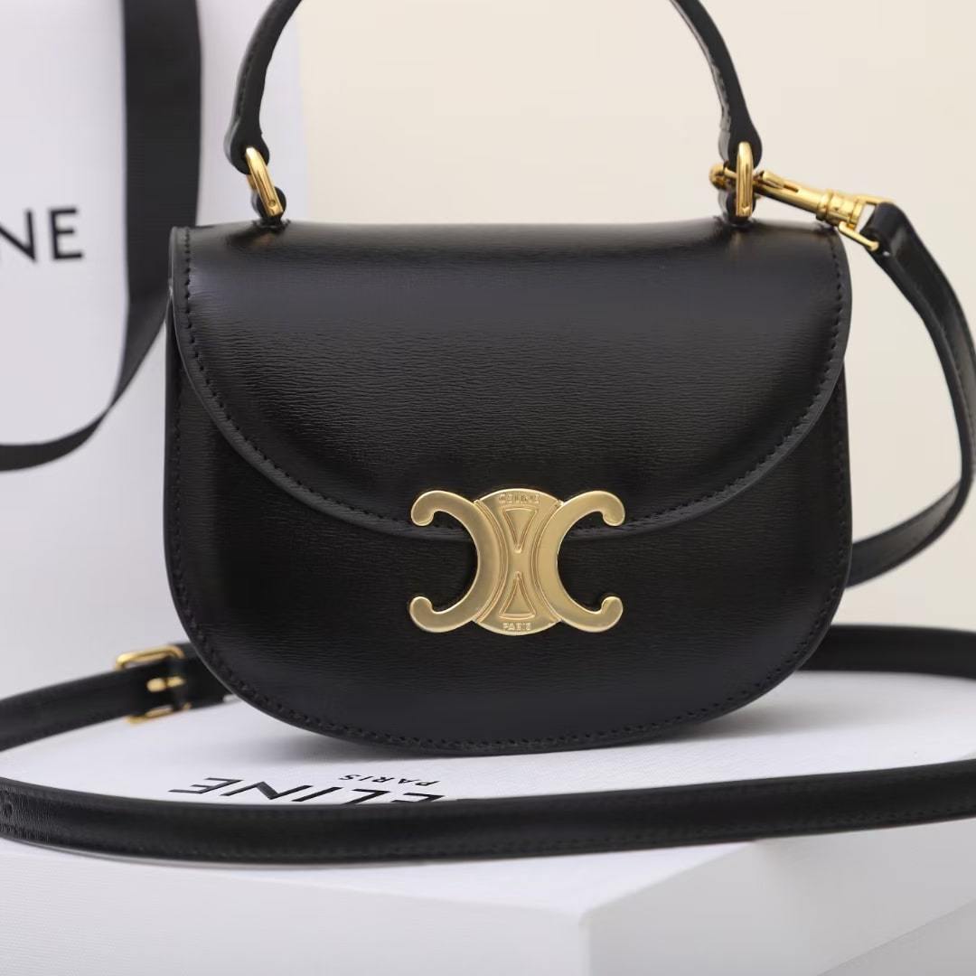 高仿Celine*Triomphe系列10L063黑色免檢版