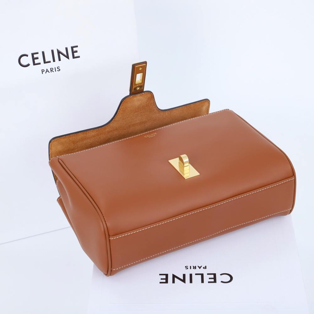 高仿Celine*Soft16系列單肩包196853棕色免檢版