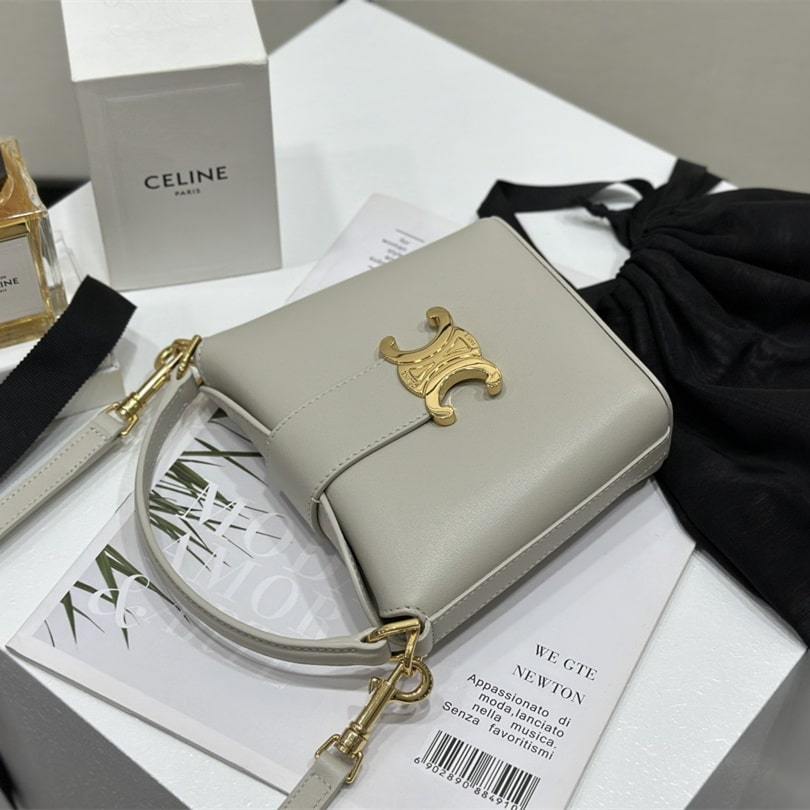 高仿Celine*BucketMini系列手袋10K943灰色免檢版