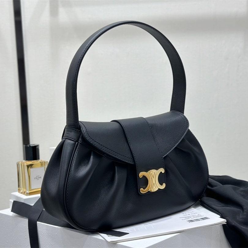 高仿Celine*Polly系列手袋115633黑色免檢版