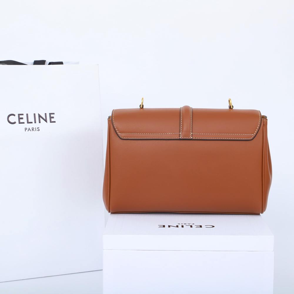 高仿Celine*Soft16系列單肩包196853棕色免檢版