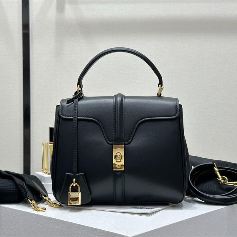 高仿Celine*Cles16系列手袋188003褐色免檢版
