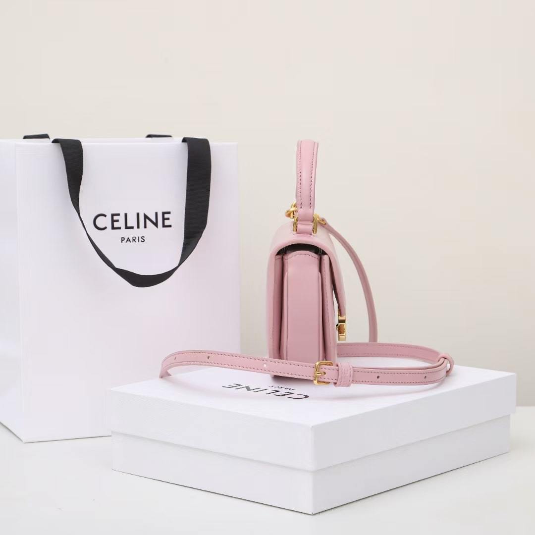 高仿Celine*Triomphe系列10L063粉色免檢版