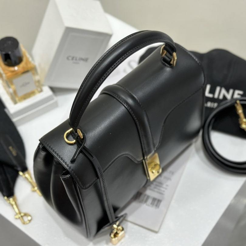 高仿Celine*Cles16系列手袋188003褐色免檢版