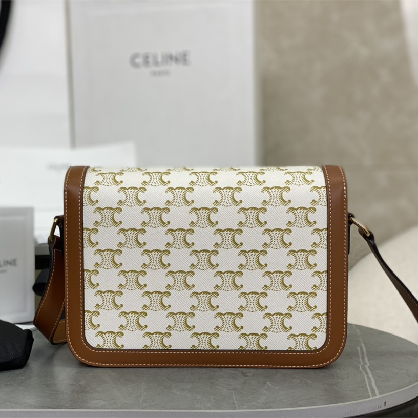 高仿Celine*Triomphe系列手袋191242米色免檢版