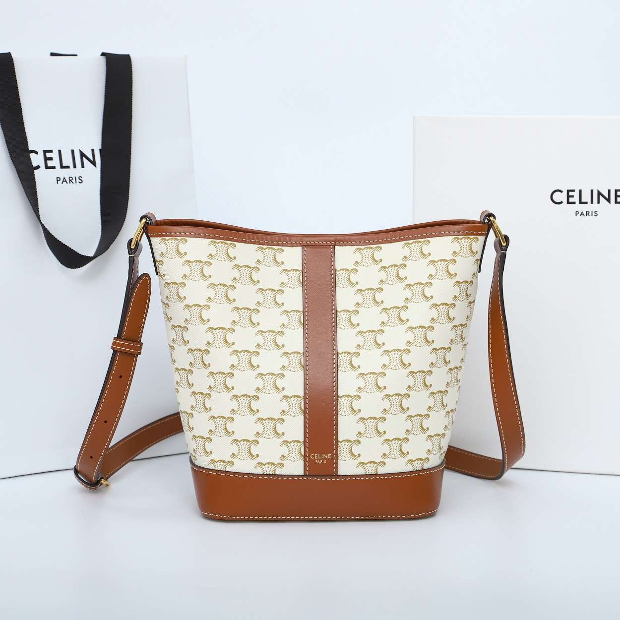 高仿Celine*Triomphe系列單肩包191442印花免檢版