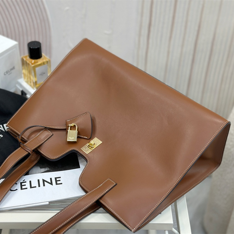 高仿Celine*Cabas16系列購物袋112583棕色免檢版
