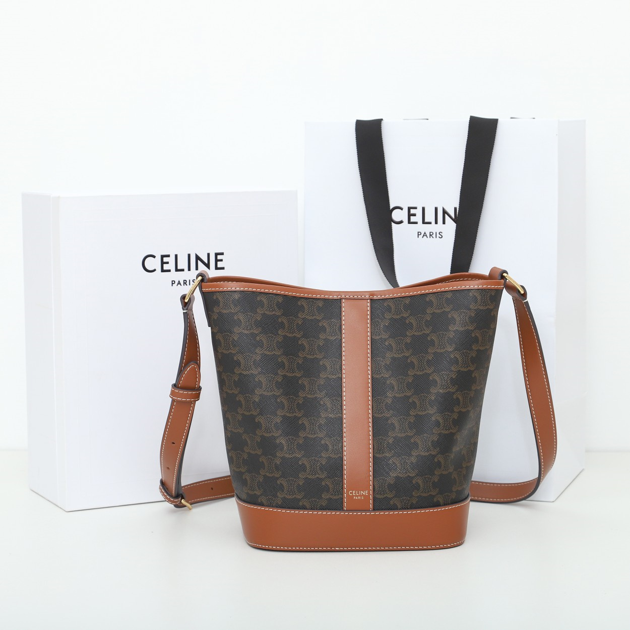 高仿Celine*Triomphe系列單肩包191442印花免檢版