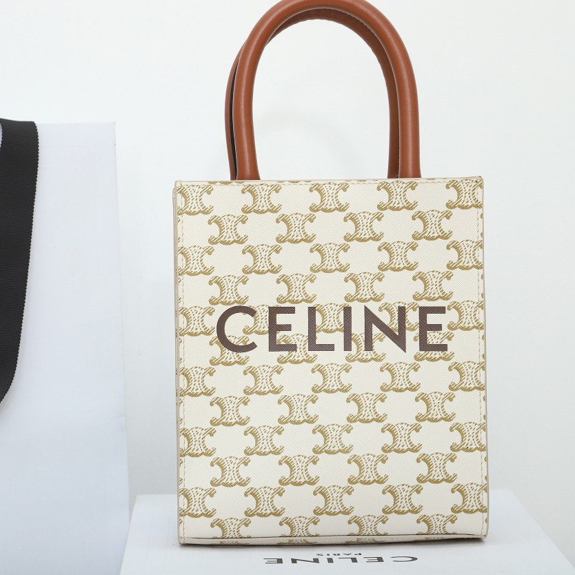 高仿Celine*Cabas系列琴譜袋194372白印花免檢版