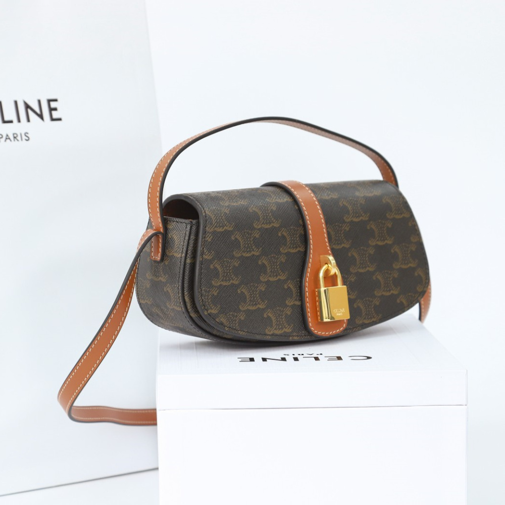 高仿Celine*Tabou系列腋下包10I592印花免檢版