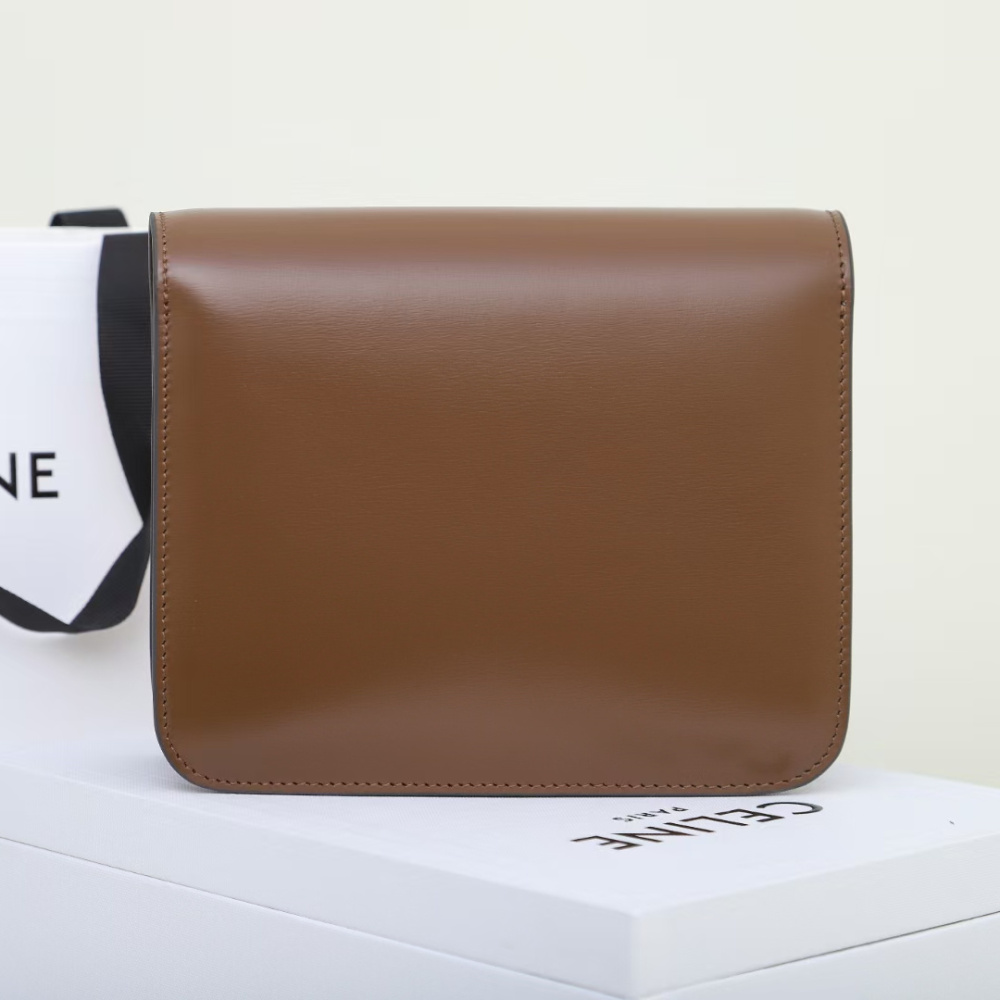 高仿Celine*ClassicBox系列192523棕色免檢版
