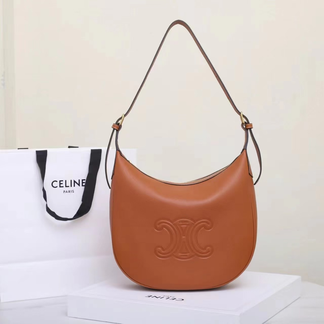 高仿Celine*Heloise系列腋下包114713棕色免檢版