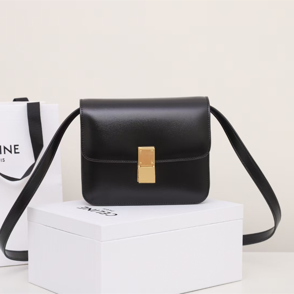 高仿Celine*ClassicBox系列192523黑色免檢版