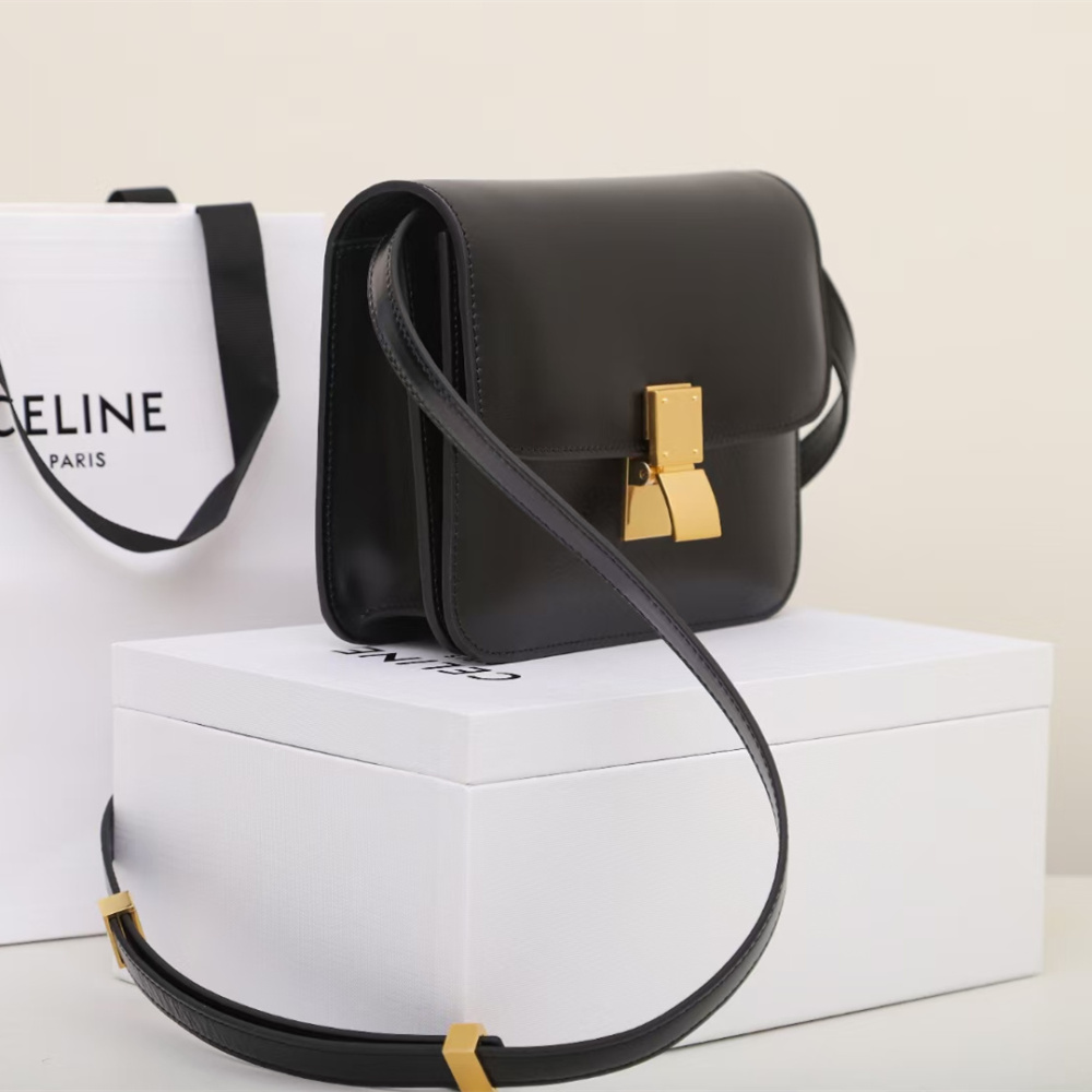 高仿Celine*ClassicBox系列192523黑色免檢版