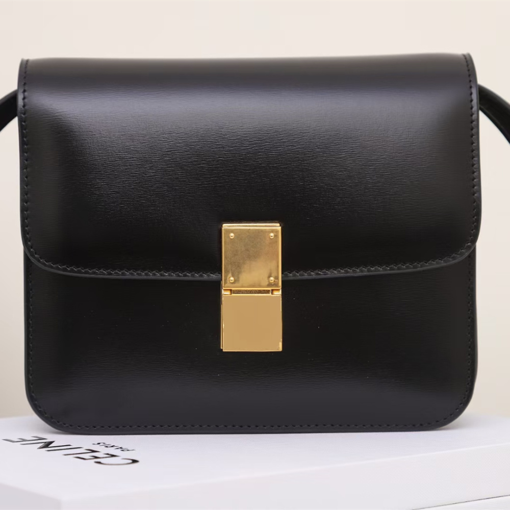 高仿Celine*ClassicBox系列192523黑色免檢版