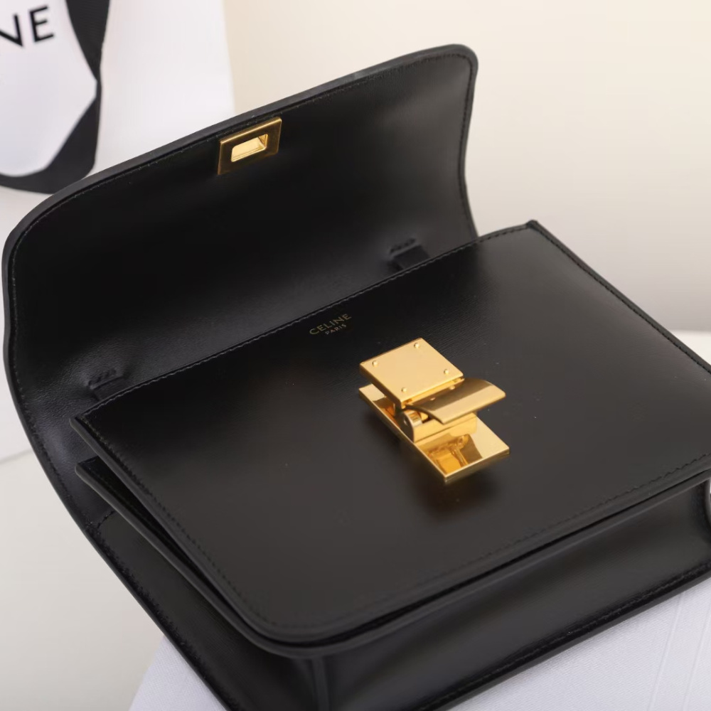高仿Celine*ClassicBox系列192523黑色免檢版