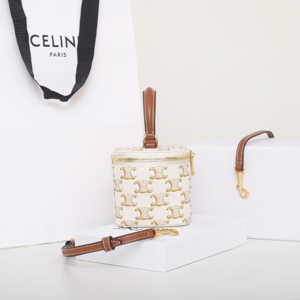 高仿Celine*Triomphe系列手提袋10J762白印花免檢版