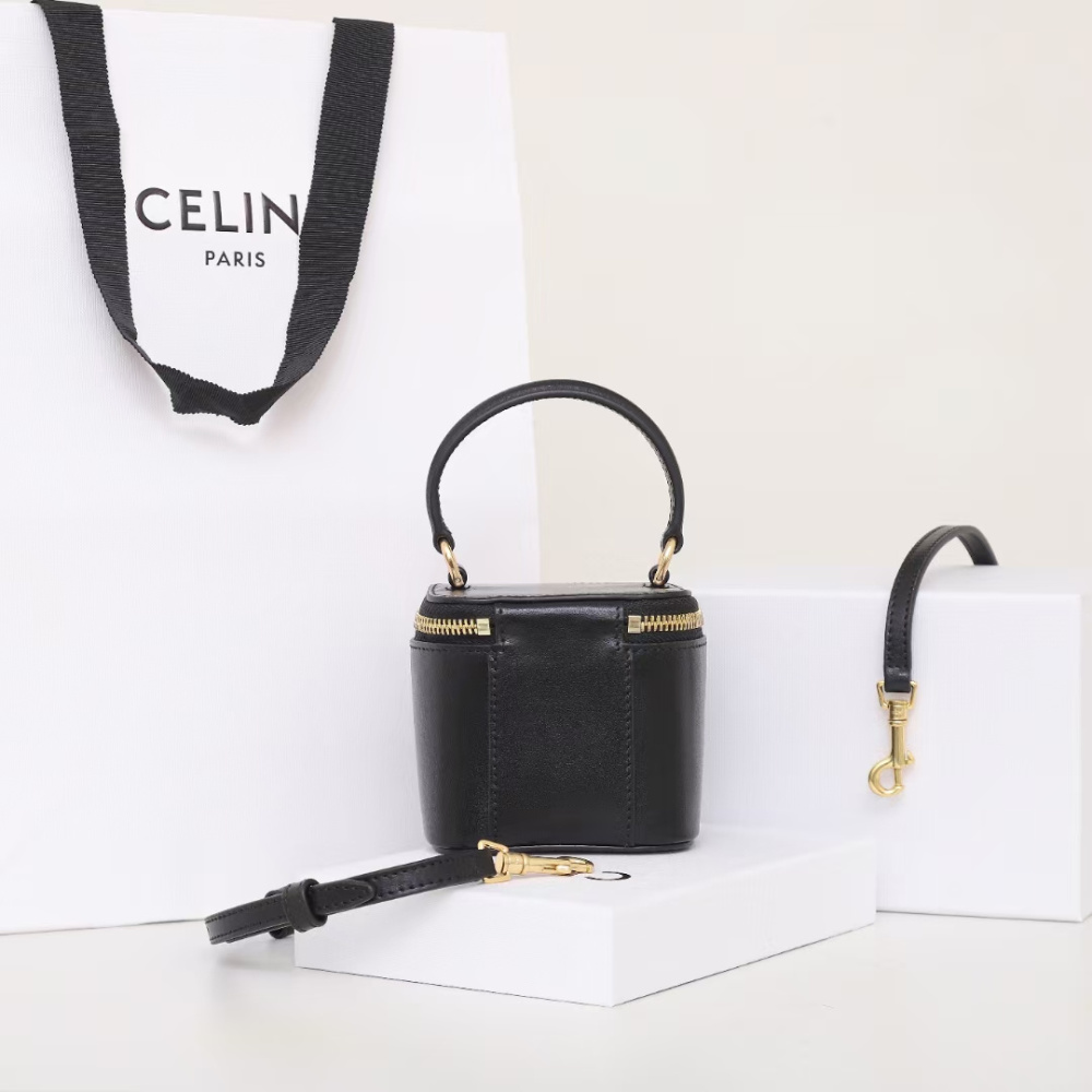 高仿Celine*Triomphe系列手提袋10J763黑色免檢版