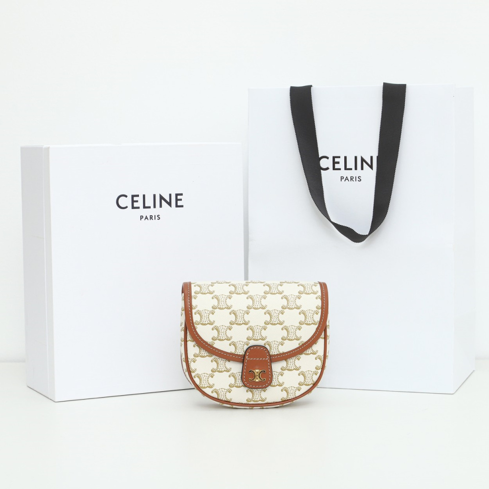 高仿Celine*Triomphe系列Mini袋196702白免檢版