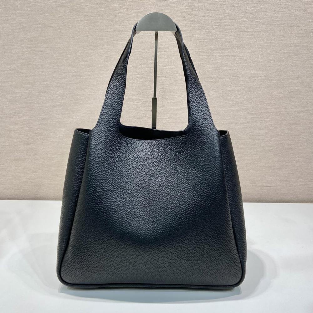 高仿Prada*Tote系列菜籃子1BG338大號黑色免檢版