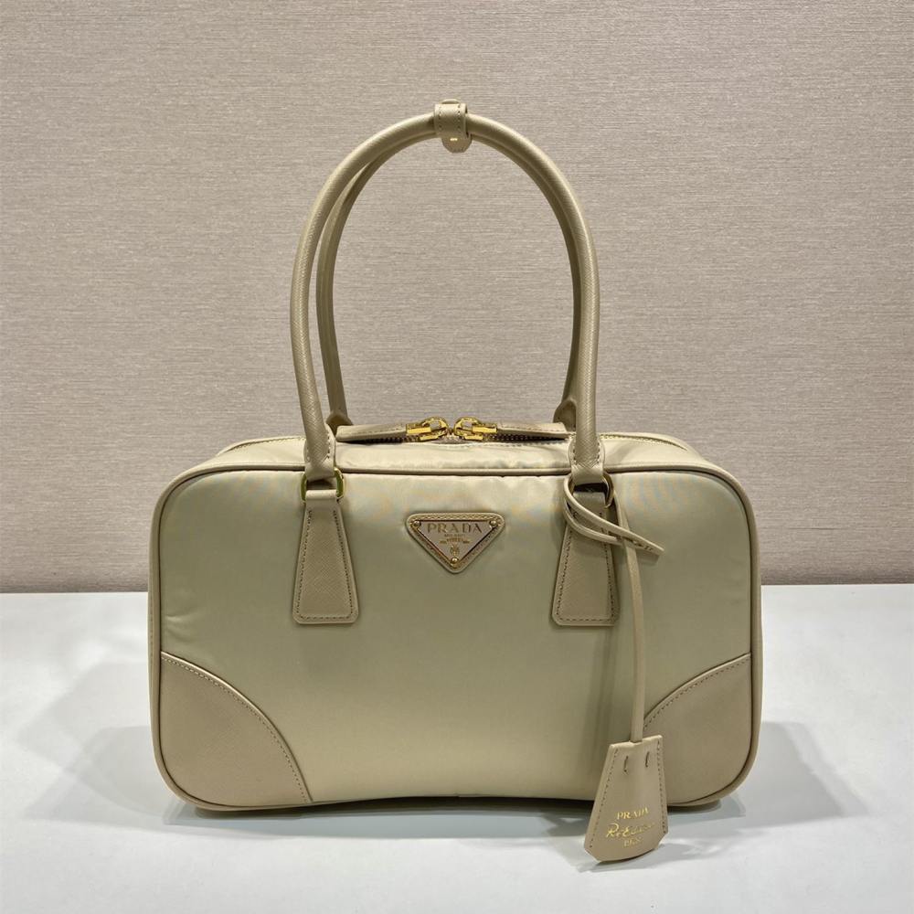 高仿Prada*ReEdition系列手提袋1BB115大號卡其免檢版