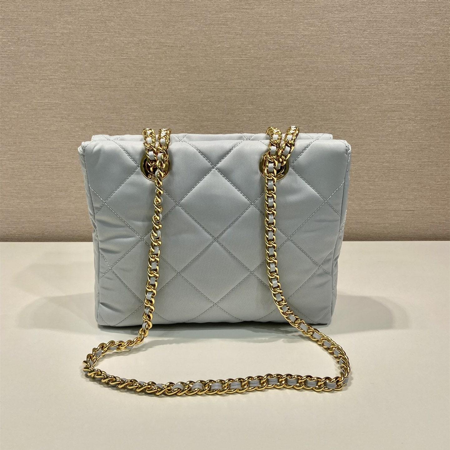 高仿Prada*ReEdition系列中古袋1BG468淺藍色免檢版