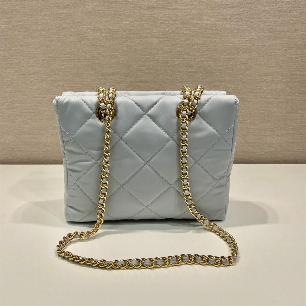 高仿Prada*ReEdition系列中古袋1BG468淺藍色免檢版