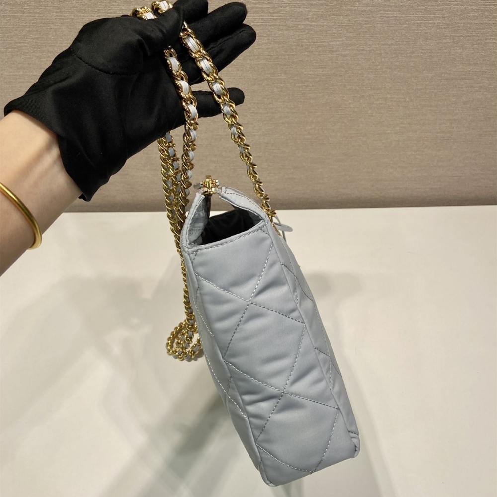 高仿Prada*ReEdition系列中古袋1BG468淺藍色免檢版