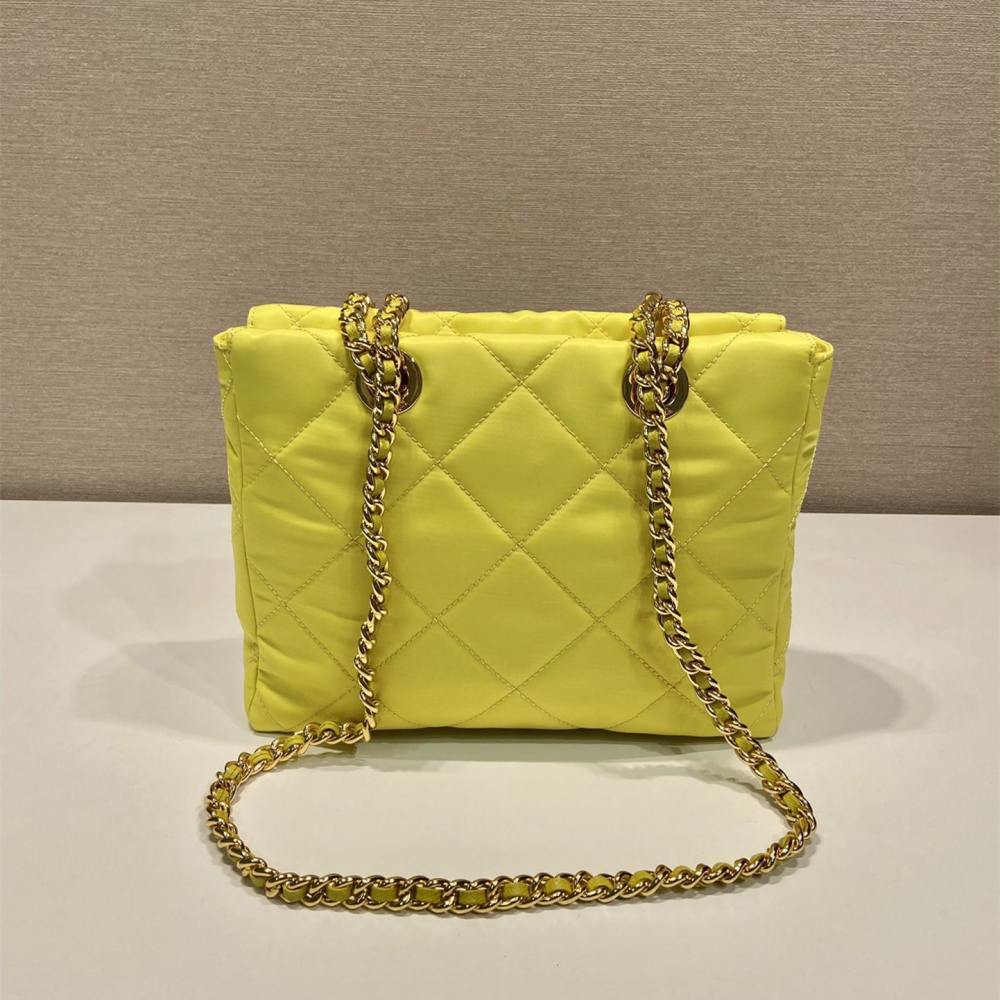高仿Prada*ReEdition系列中古袋1BG468黃色免檢版
