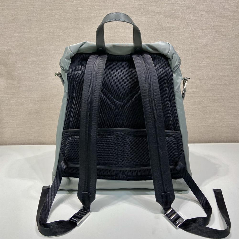 高仿Prada男士雙肩包系列2VZ108灰色免檢版