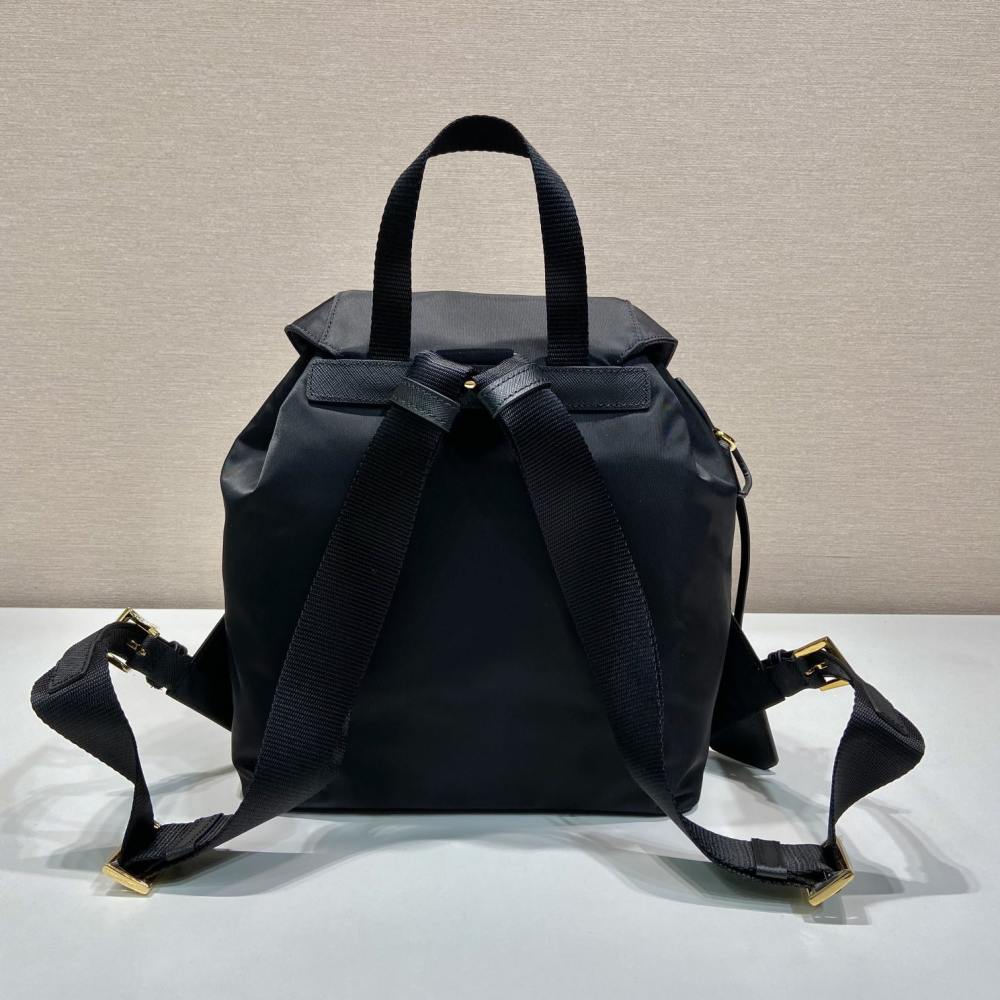 高仿Prada中古雙肩包1BZ677金扣免檢版