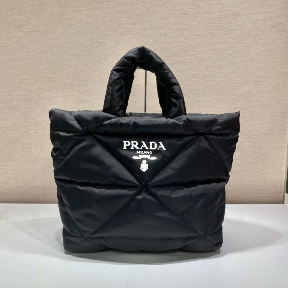 高仿Prada手提托特包2VG082黑色免檢版